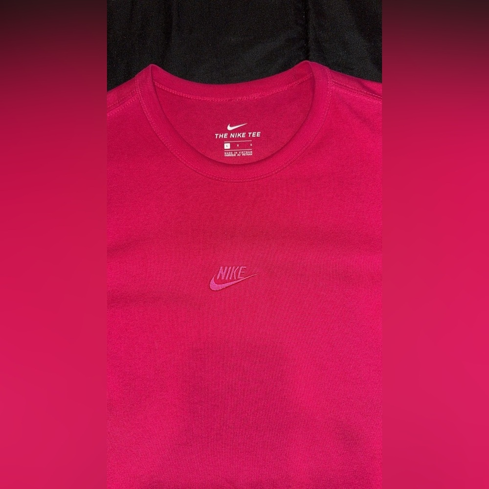 Nike Mens Pink Fireberry T Shirt Size L